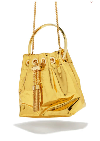 GINA METALLIC GOLD BUCKET BAG - styletittudeapparelusa