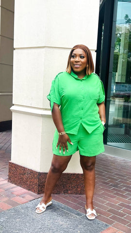 GREECE 2PC SHORTS SET (Green) - styletittudeapparelusa