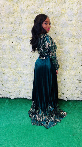 GREEN WITH ENVY GLAM DRESS - styletittudeapparelusa