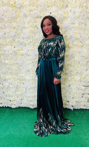 GREEN WITH ENVY GLAM DRESS - styletittudeapparelusa