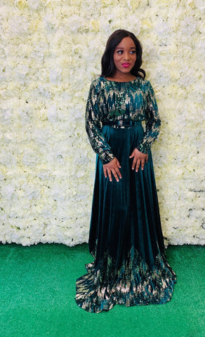 GREEN WITH ENVY GLAM DRESS - styletittudeapparelusa