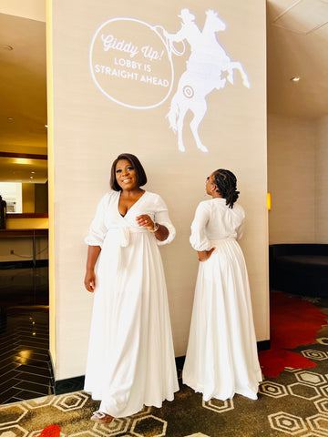 MAYA WHITE MAXI DRESS  (FINAL SALE)