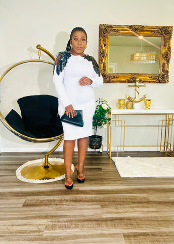 COCKTAILS IN PARIS DRESS (white)