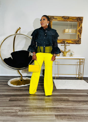 MISS PROFESSIONAL PANT (Yellow)