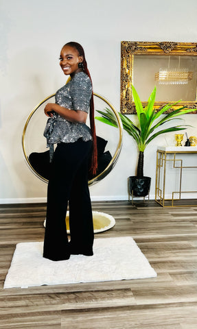 WATCH ME SHIMMER SILVER SEQUINED TOP (FINAL SALE)