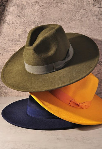 TEXAS CITY FEDORA HAT (Various Colors)
