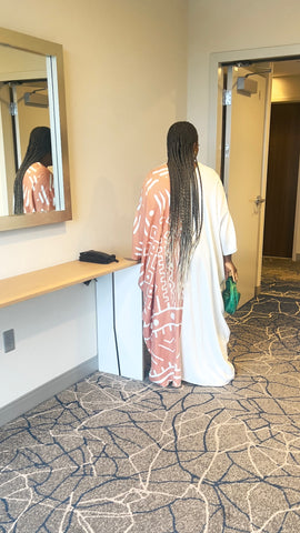 KENYA VINTAGE TRIBAL PRINT MAXI DRESS