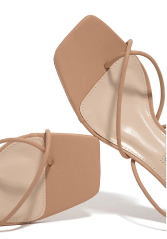 VIBES SPHERE CLEAR HEELS (Nude)