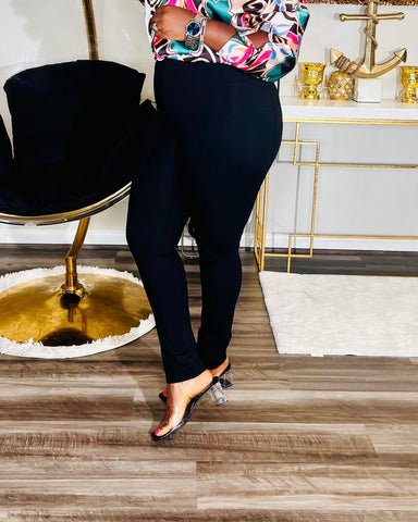 Vienna High waist Jeggings Pant (Black)