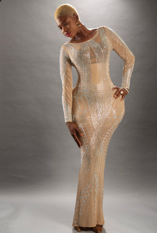 CALLISTA OCCASION DRESS (Nude)