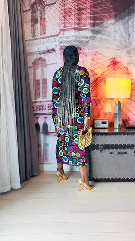 ACE OF SPADE SHEER MIDI DRESS