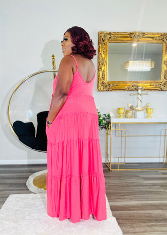 OCEAN BLUES MAXI (Dusty pink)