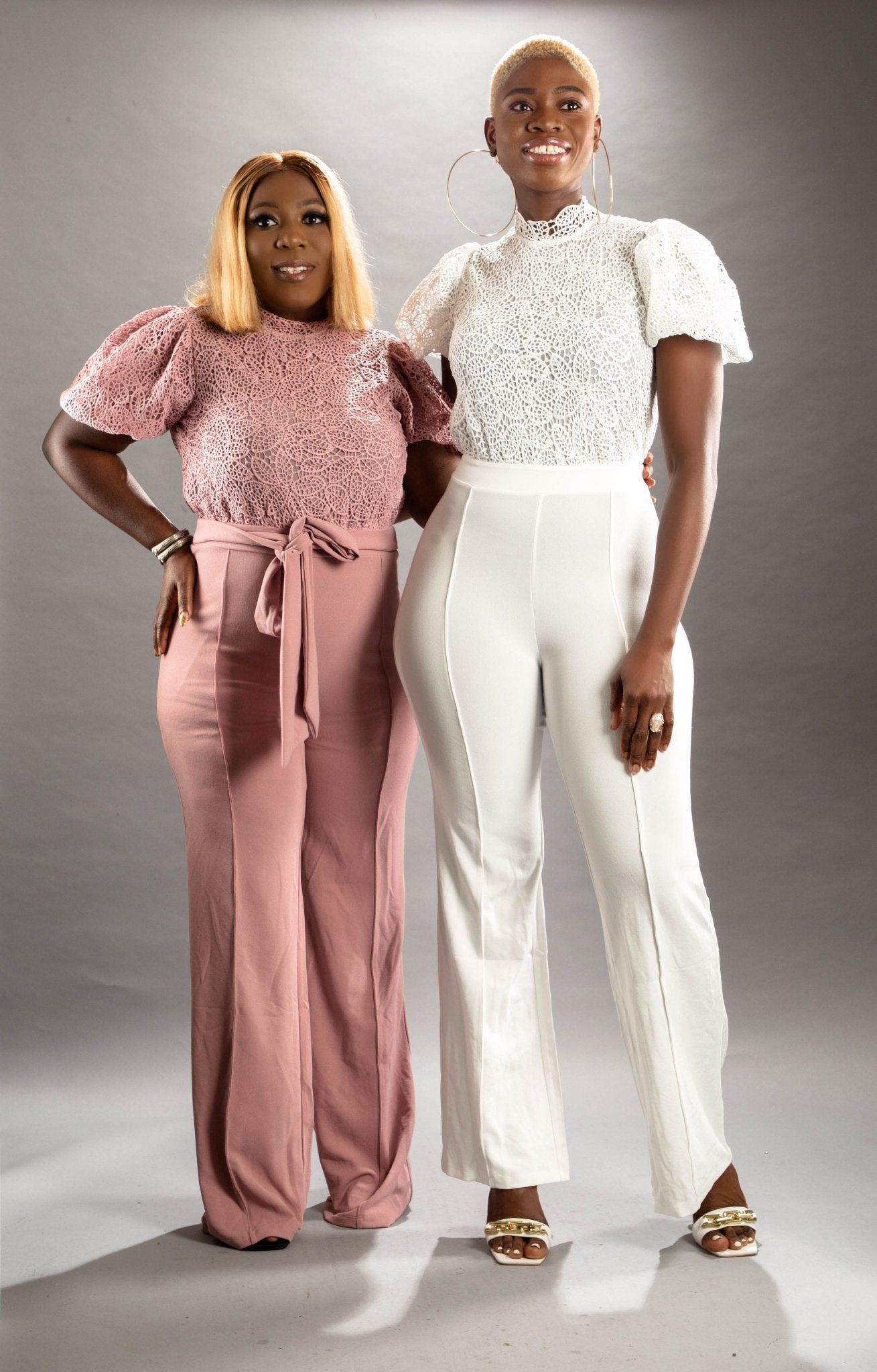 IMAN JUMPSUIT ( White) - styletittudeapparelusa