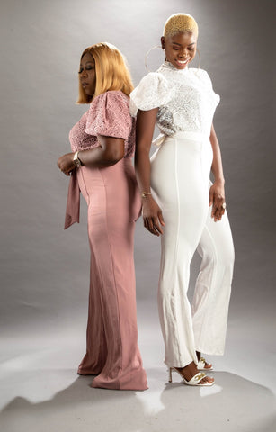 IMAN JUMPSUIT ( White) - styletittudeapparelusa