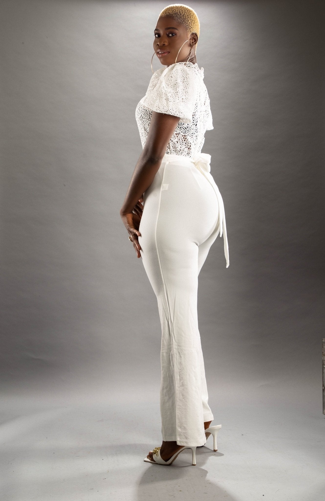 IMAN JUMPSUIT ( White) - styletittudeapparelusa