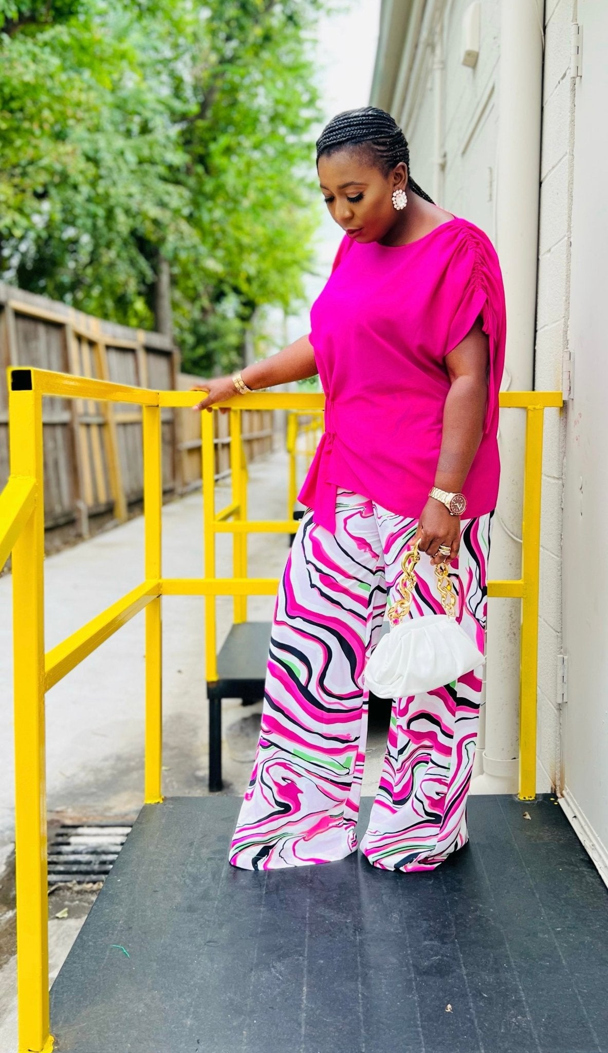 JAXIE SWIRL 2PC SET (Pink) - styletittudeapparelusa