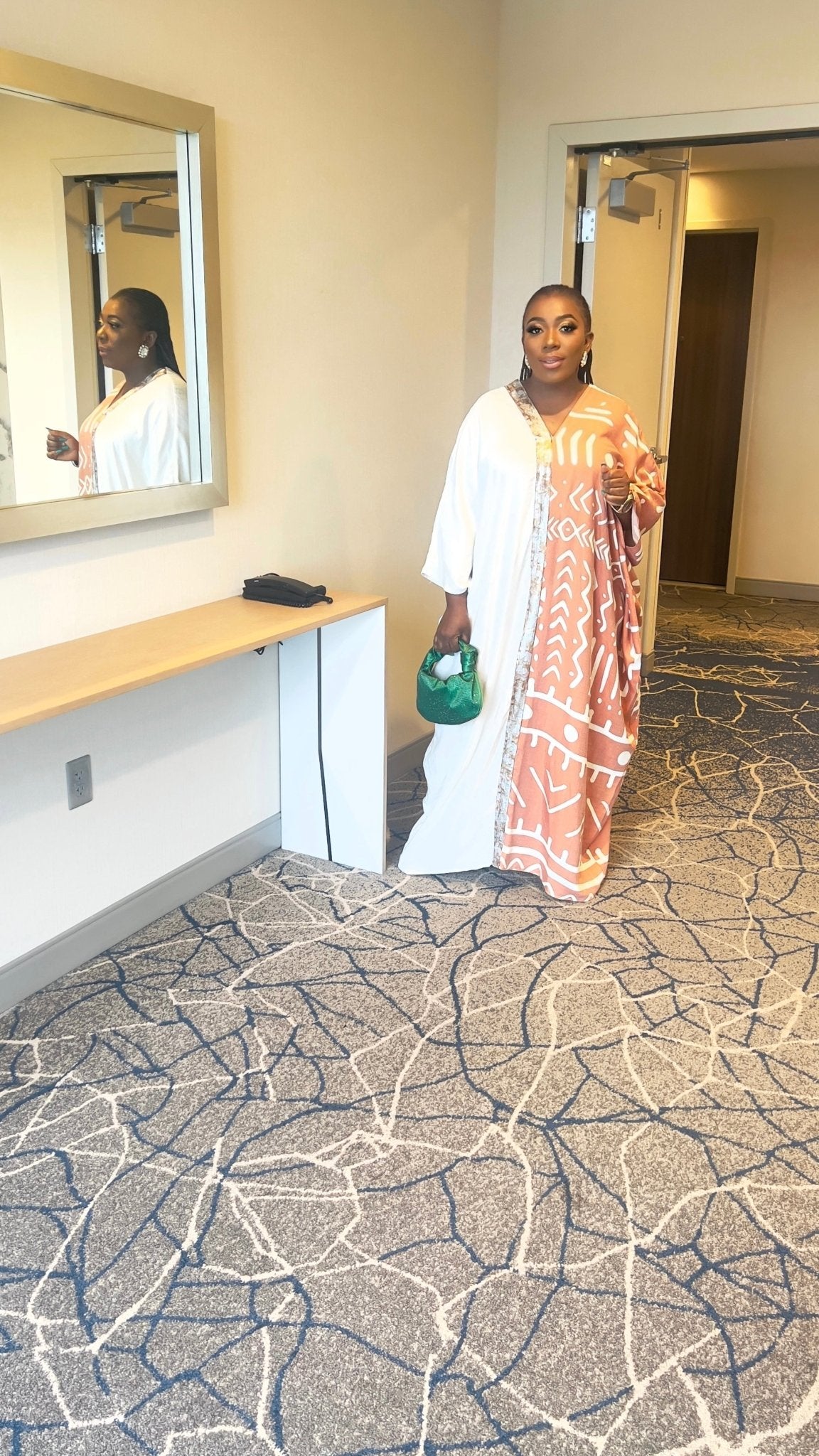 KENYA VINTAGE TRIBAL PRINT MAXI DRESS - styletittudeapparelusa