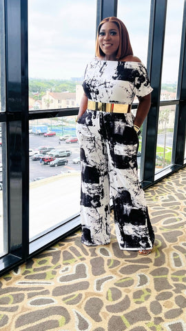 KERRY OFF SHOULDER JUMPSUIT (Black) - styletittudeapparelusa