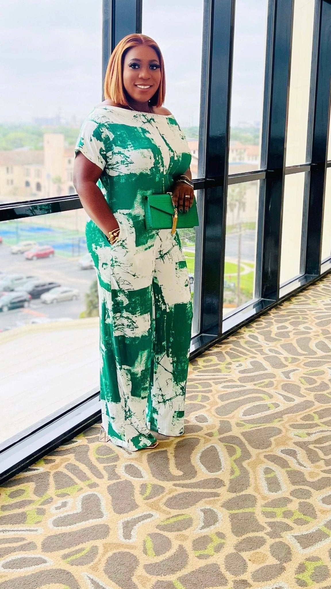 KERRY OFF SHOULDER JUMPSUIT (GREEN) - styletittudeapparelusa