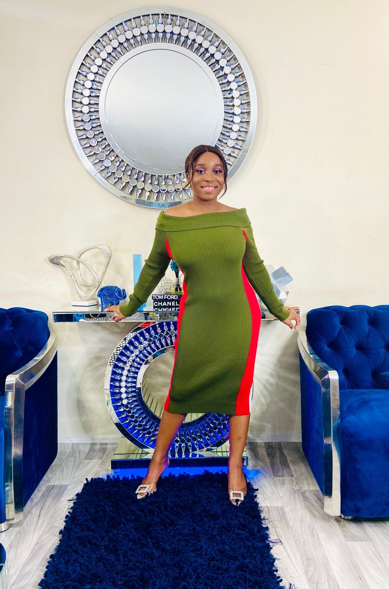 KLEAN KNIT DRESS (Olive) - styletittudeapparelusa