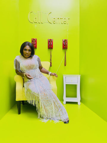 Lavish Embellished Fringed Gown - styletittudeapparelusa