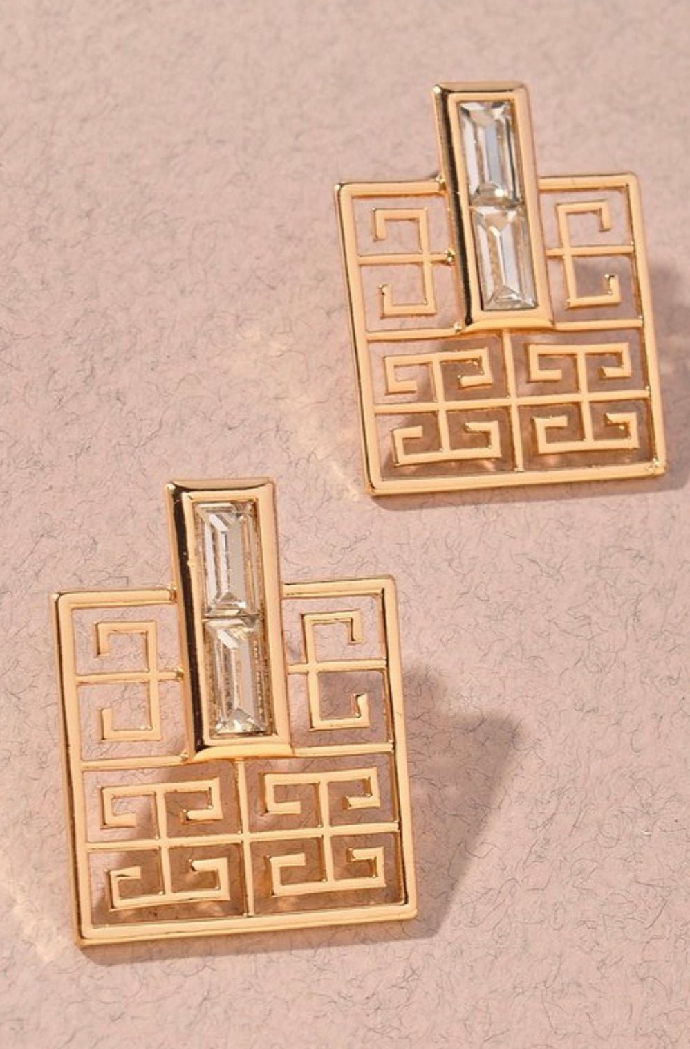 MALONE EARRING (Gold Clear) - styletittudeapparelusa