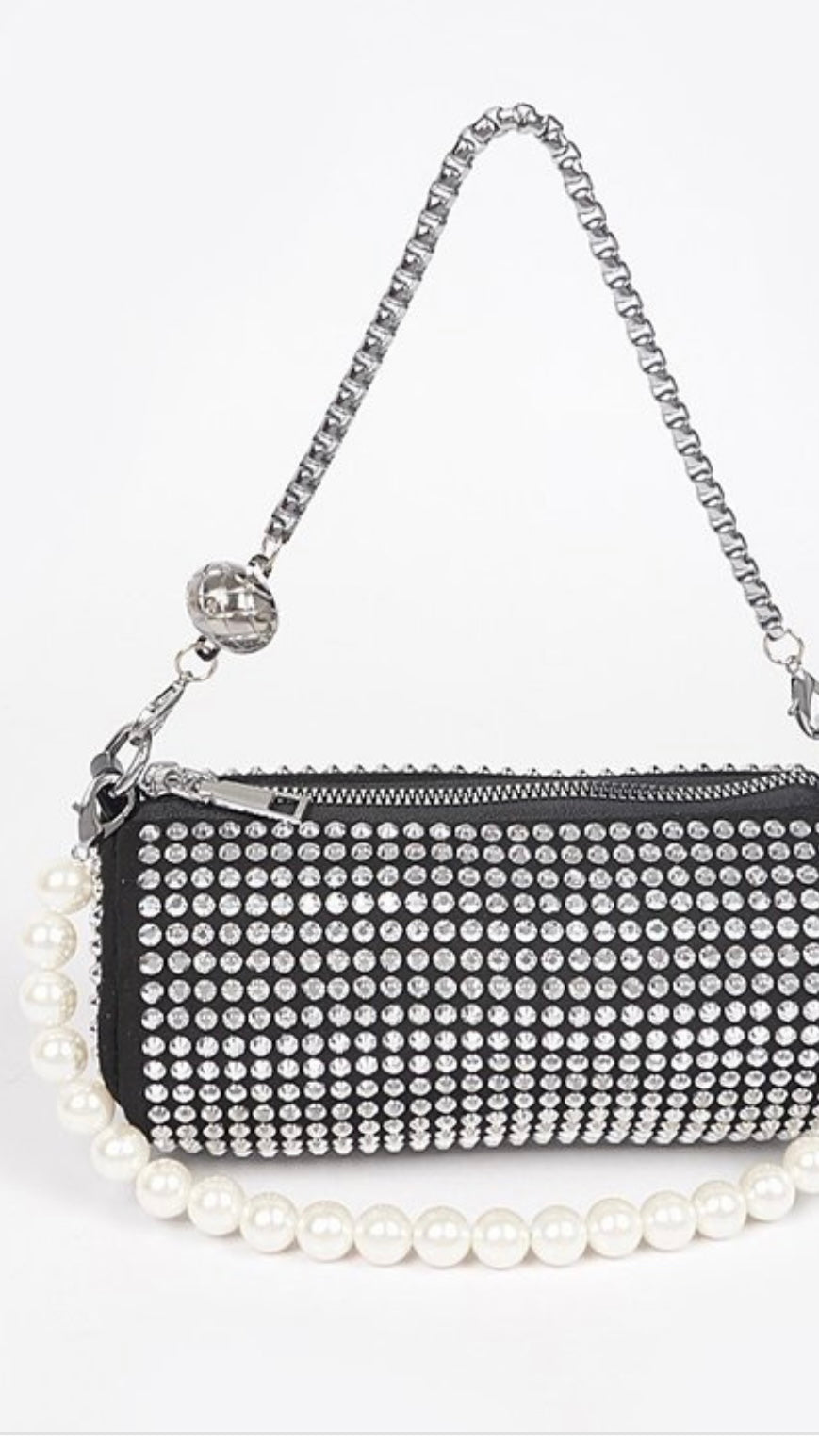 MARCO STUDD PEARL PURSE (Silver) - styletittudeapparelusa