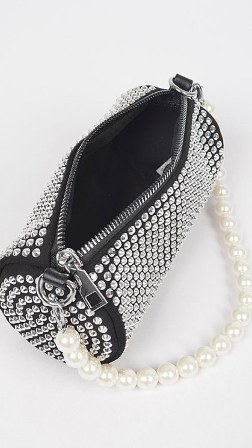 MARCO STUDD PEARL PURSE (Silver) - styletittudeapparelusa