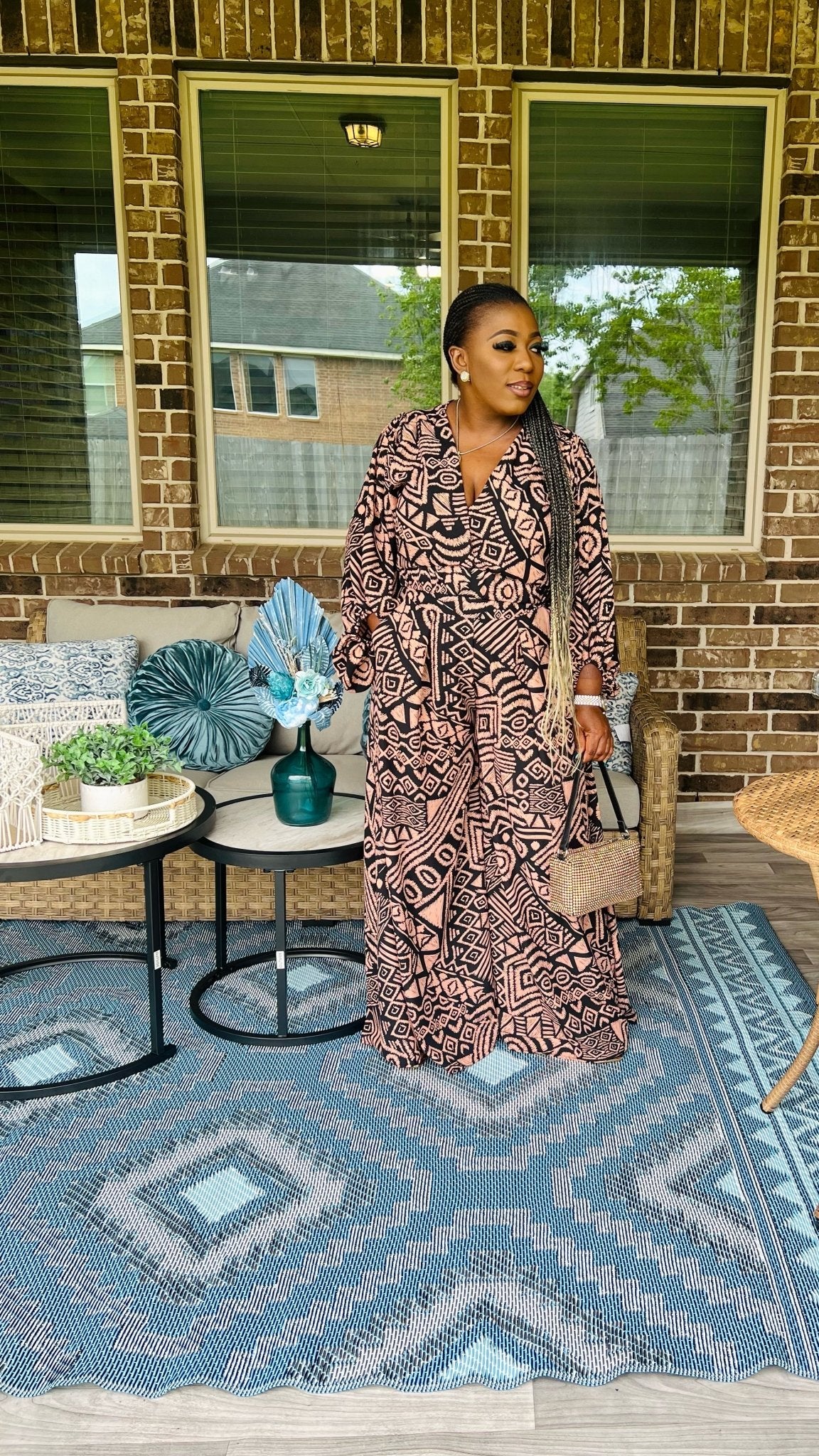 MAYANI V-NECK 2PC TOP AND PANT SET - styletittudeapparelusa