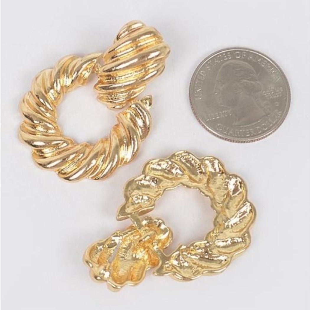 MEYER TWISTED EARRINGS - styletittudeapparelusa