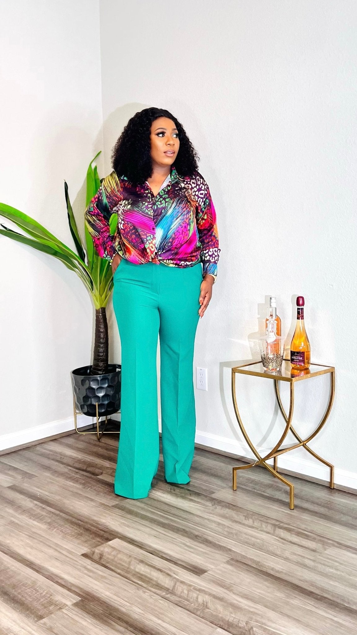 MISS PROFESSIONAL PANT (Green) - styletittudeapparelusa