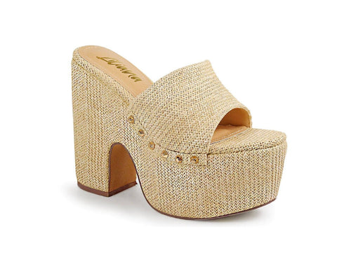 MODENA PLATFORM STUDD MULE (Beige) - styletittudeapparelusa