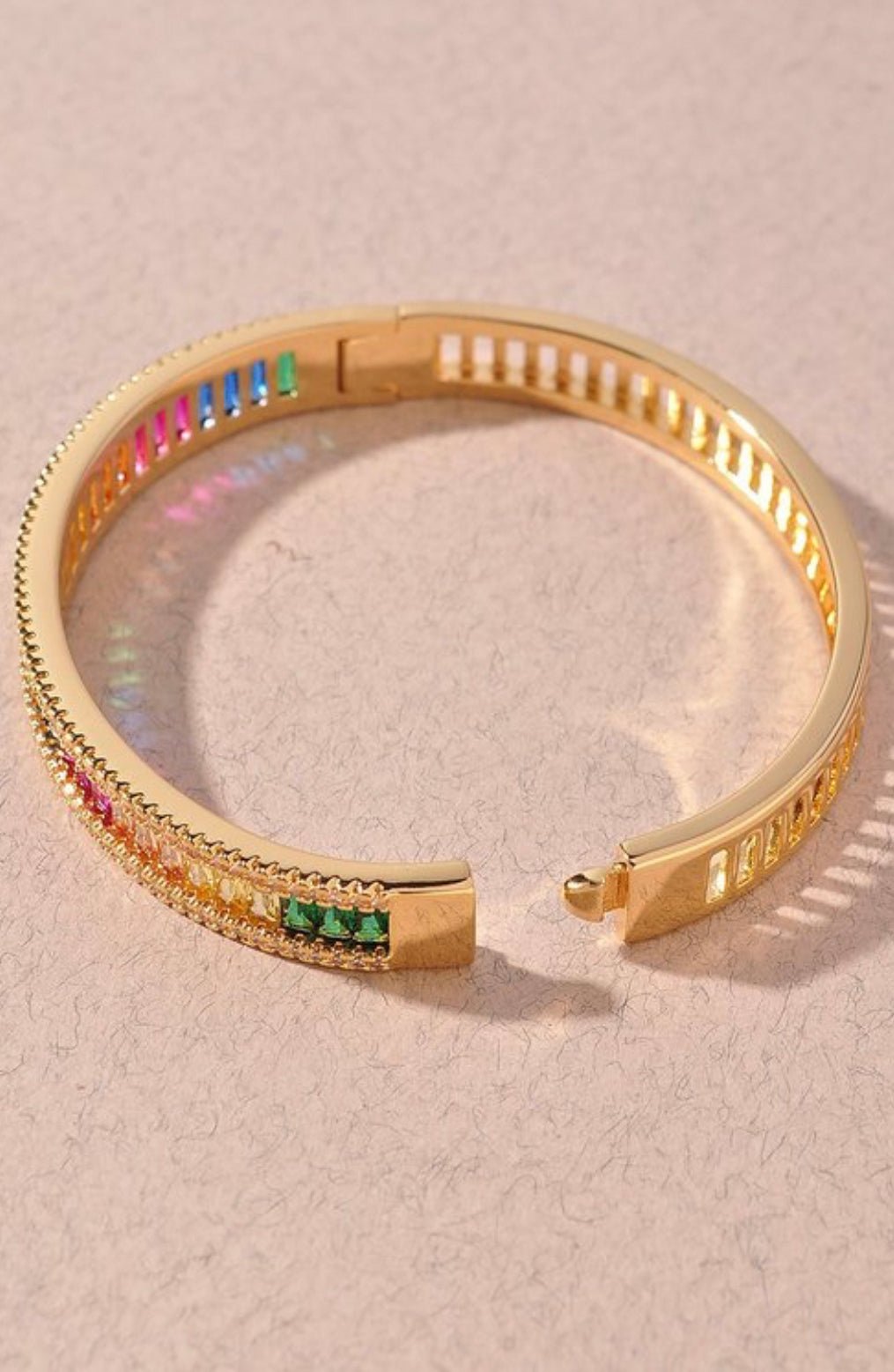 MULTI STONE ZIRCONIUM BANGLE - styletittudeapparelusa
