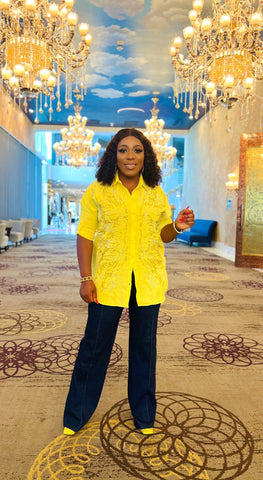 NUIT SEQUIN EMBROIDERED LINEN SHIRT - styletittudeapparelusa