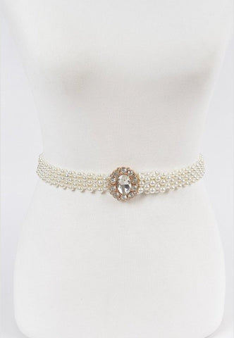 PEARL STRETCH STONED BELT - styletittudeapparelusa