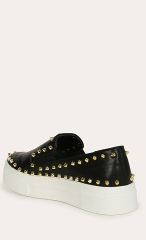 RAVE SPIKED SNEAKERS (Black) - styletittudeapparelusa