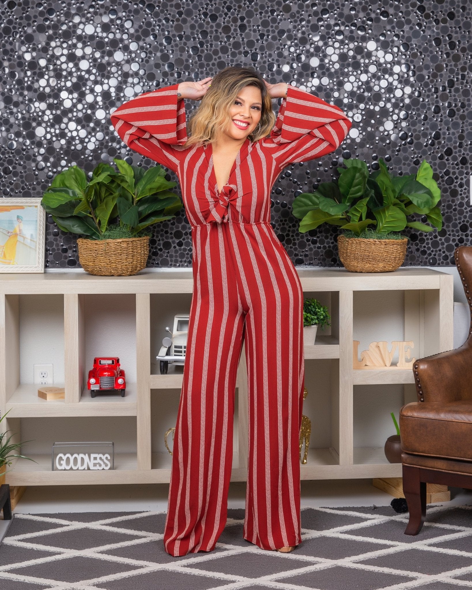 RUSTY STRIPE JUMPSUIT - styletittudeapparelusa
