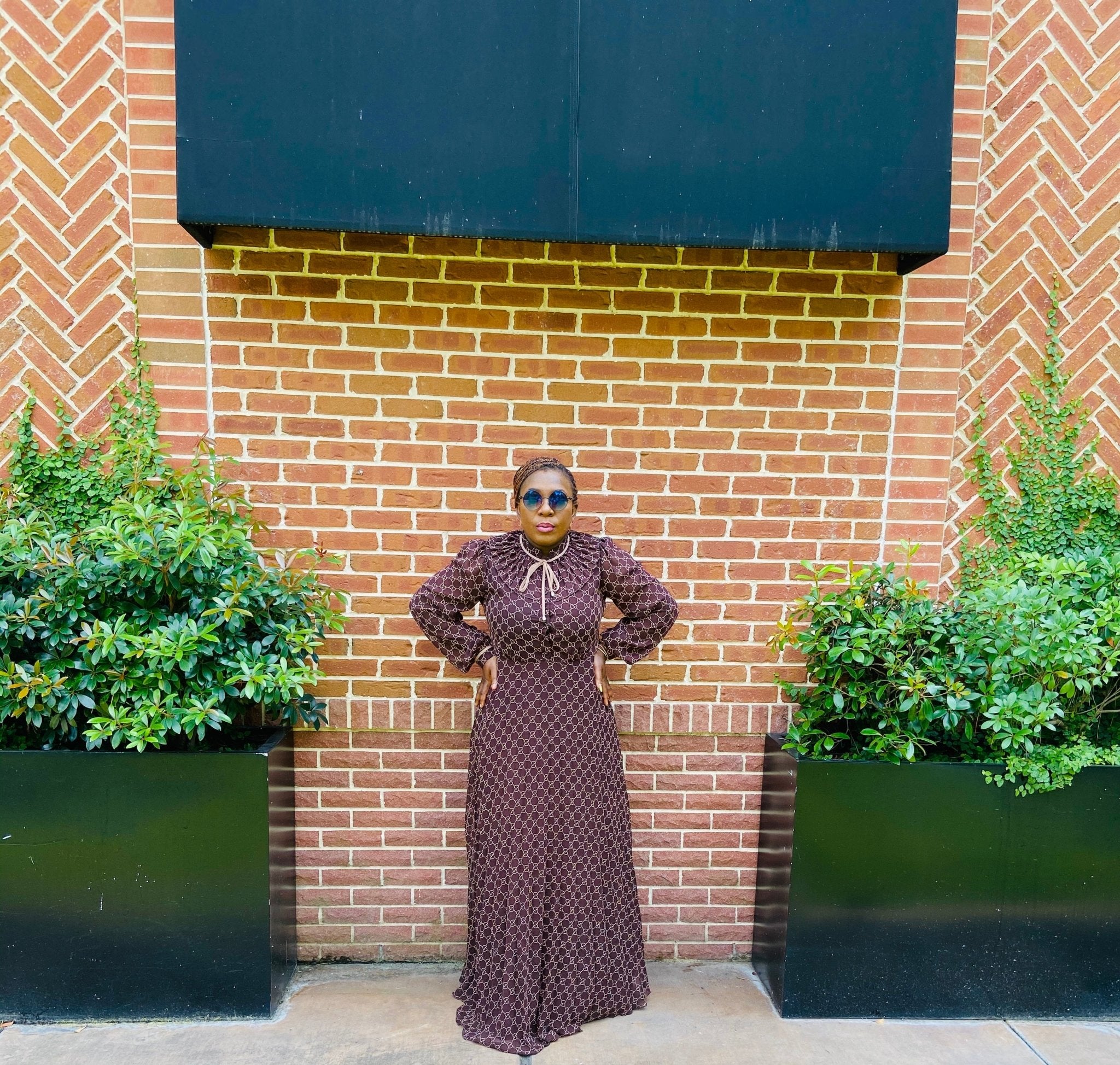 SLOAN MAXI DRESS (Brown ) INSTOCK/READY TO SHIP ) - styletittudeapparelusa