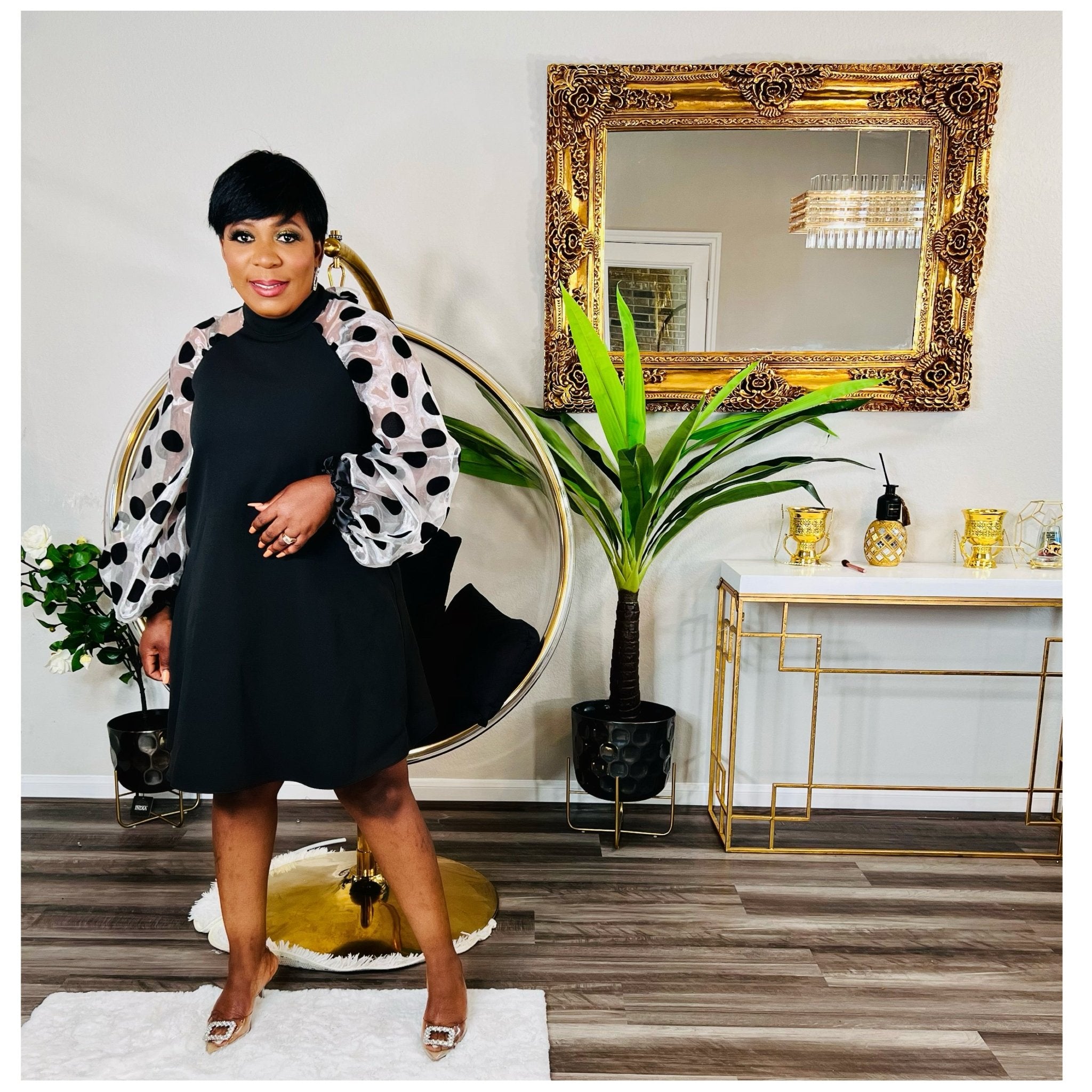 SUCH A BABE POLKADOT DRESS - styletittudeapparelusa