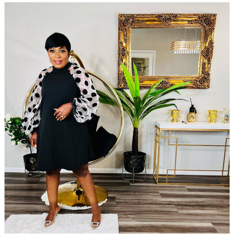 SUCH A BABE POLKADOT DRESS - styletittudeapparelusa