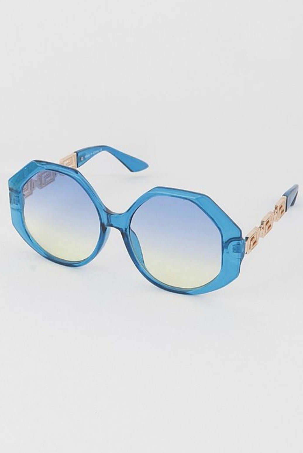 THEA Polygon Oversize Sunglasses UV400 Shades - styletittudeapparelusa