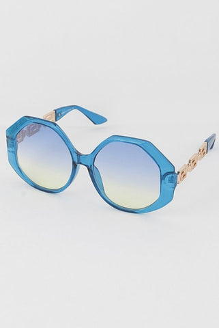 THEA Polygon Oversize Sunglasses UV400 Shades - styletittudeapparelusa