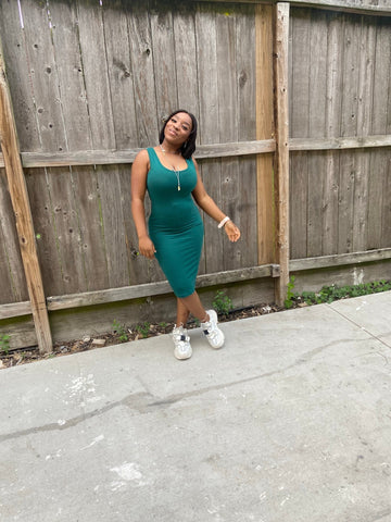 TRACY MIDI TANK DRESS (Green) - styletittudeapparelusa