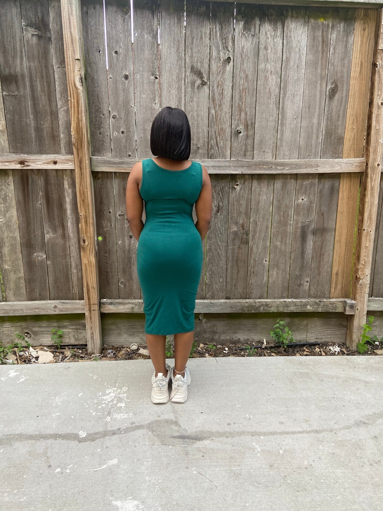 TRACY MIDI TANK DRESS (Green) - styletittudeapparelusa