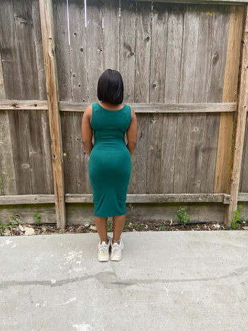TRACY MIDI TANK DRESS (Green) - styletittudeapparelusa