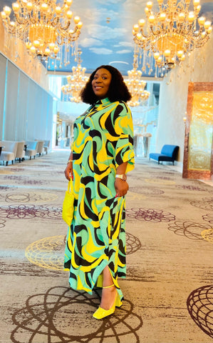 TULUM OVERSIZED MAXI DRESS (Green) - styletittudeapparelusa