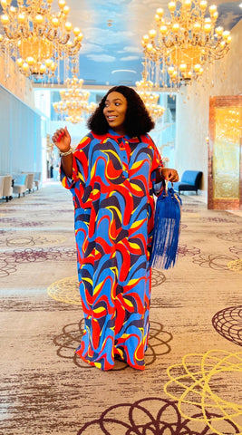 TULUM OVERSIZED MAXI DRESS (Red) - styletittudeapparelusa
